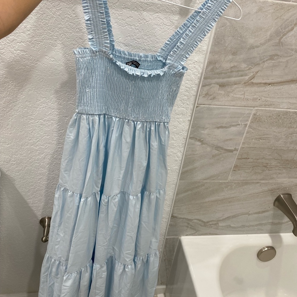 Light blue maxi dress